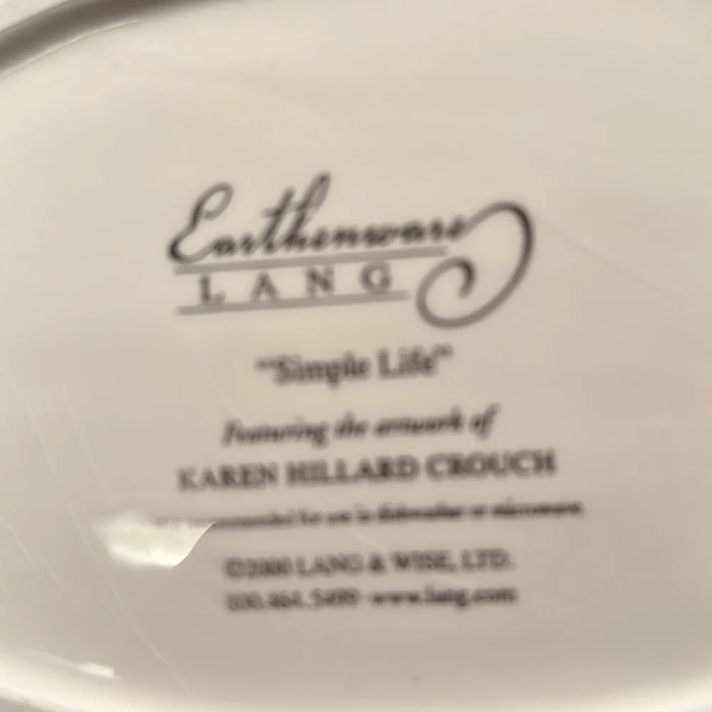 Oval dish